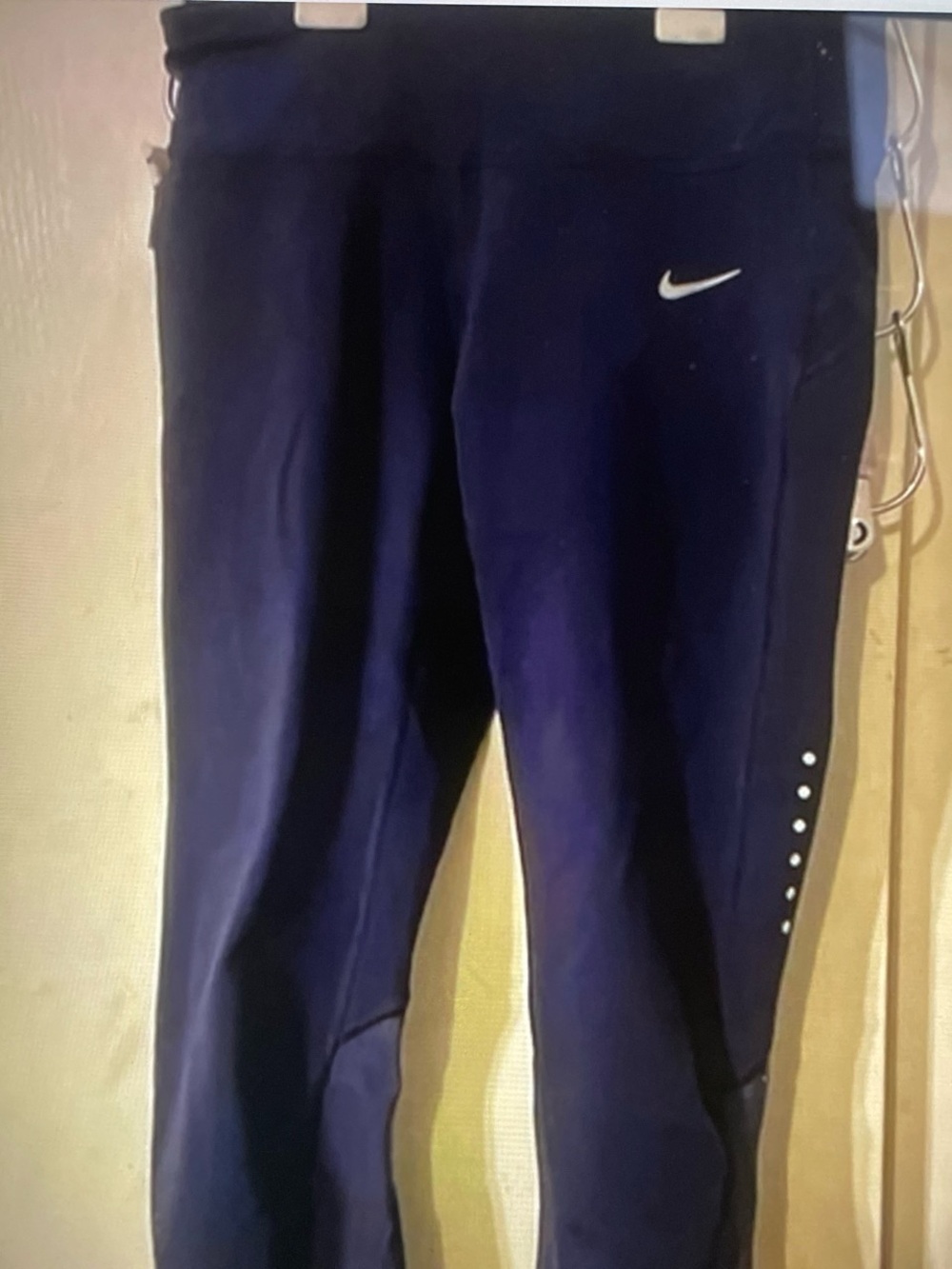 Nike Dark Navy Leggings with Side Dot Detail